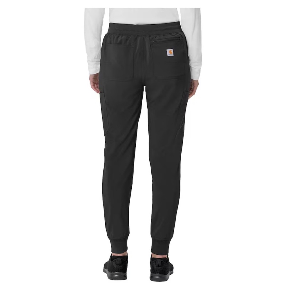 Carhartt Black Jogger Work Pants with Back Patch Logo